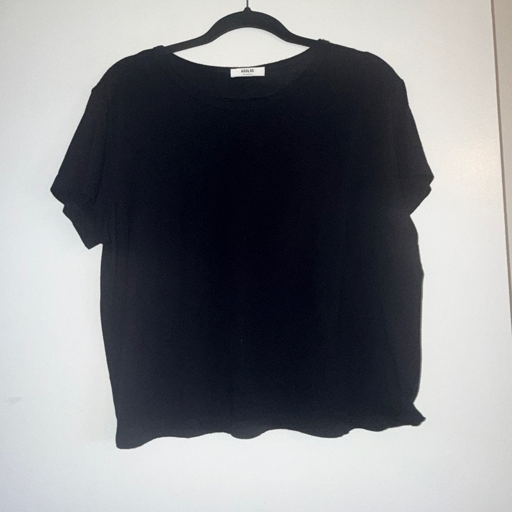 AGOLDE Black T- shirt SIZE: LARGE